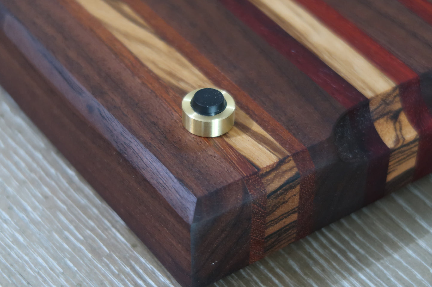 WALNUT BRAZILIAN CHERRY MAPLE PADUK ZEBRAWOOD BUTCHER BLOCK CUTTING BOARD