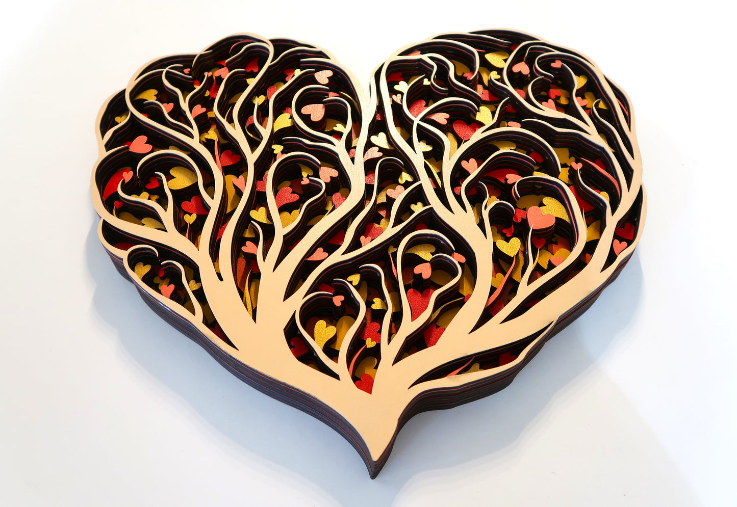 THE LOVE TREE 3-D LASER CUT MANDALA ZENTANGLE WALL ART #3