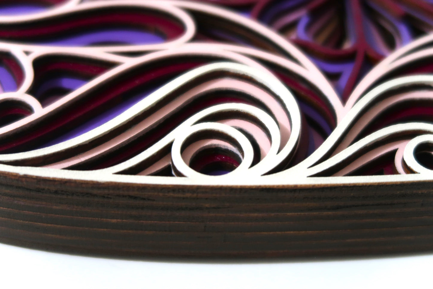 THE SPRING HEART 3-D LASER CUT MANDALA ZENTANGLE WALL ART