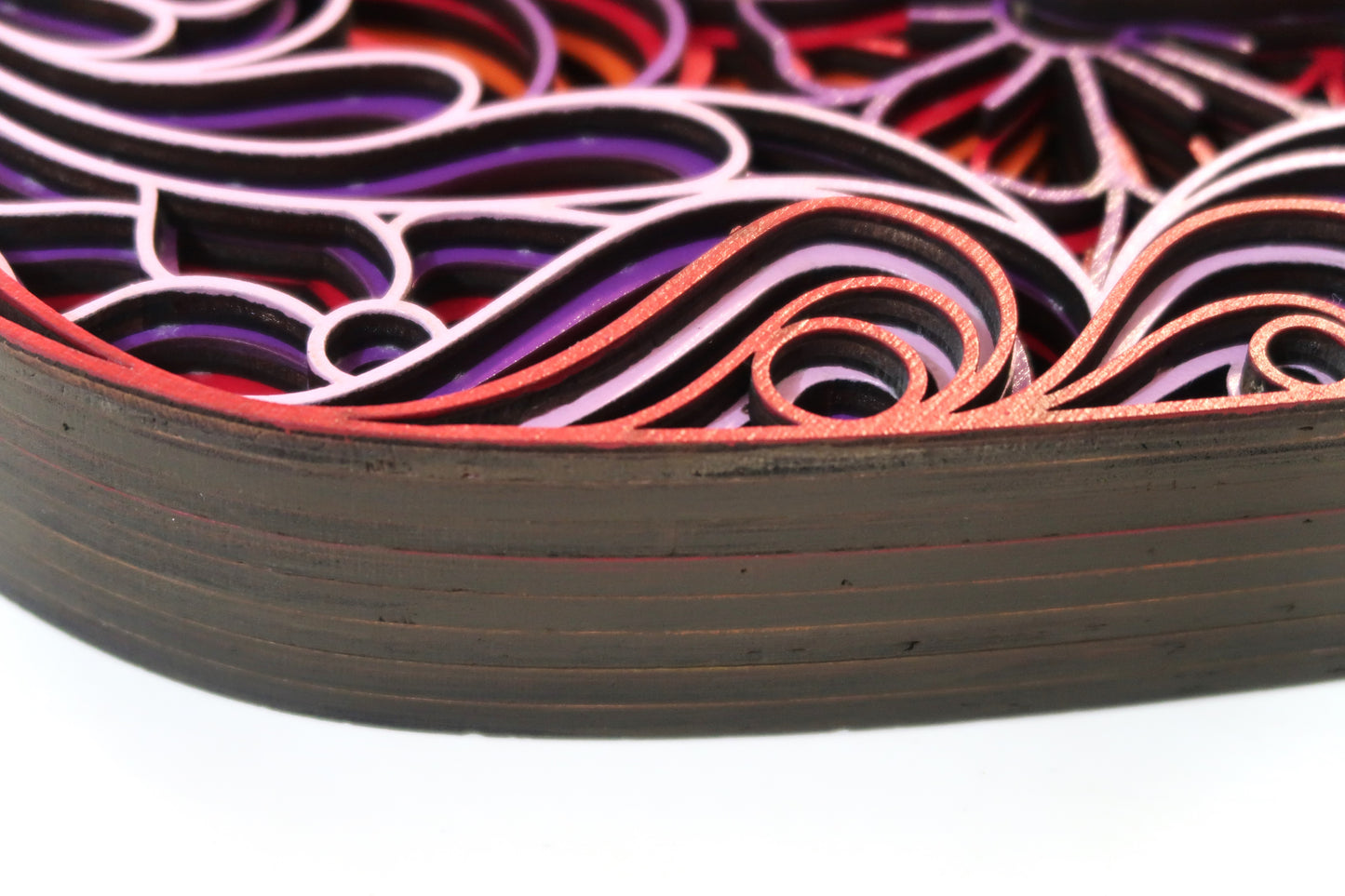 THE SPRING HEART 3-D LASER CUT MANDALA ZENTANGLE WALL ART #3