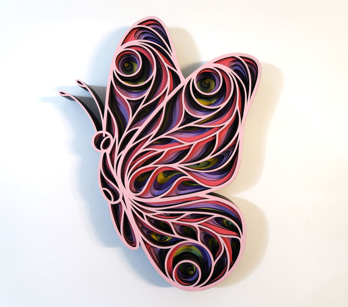 SUMMER BUTTERFLY 3-D LAYERED WALL ART