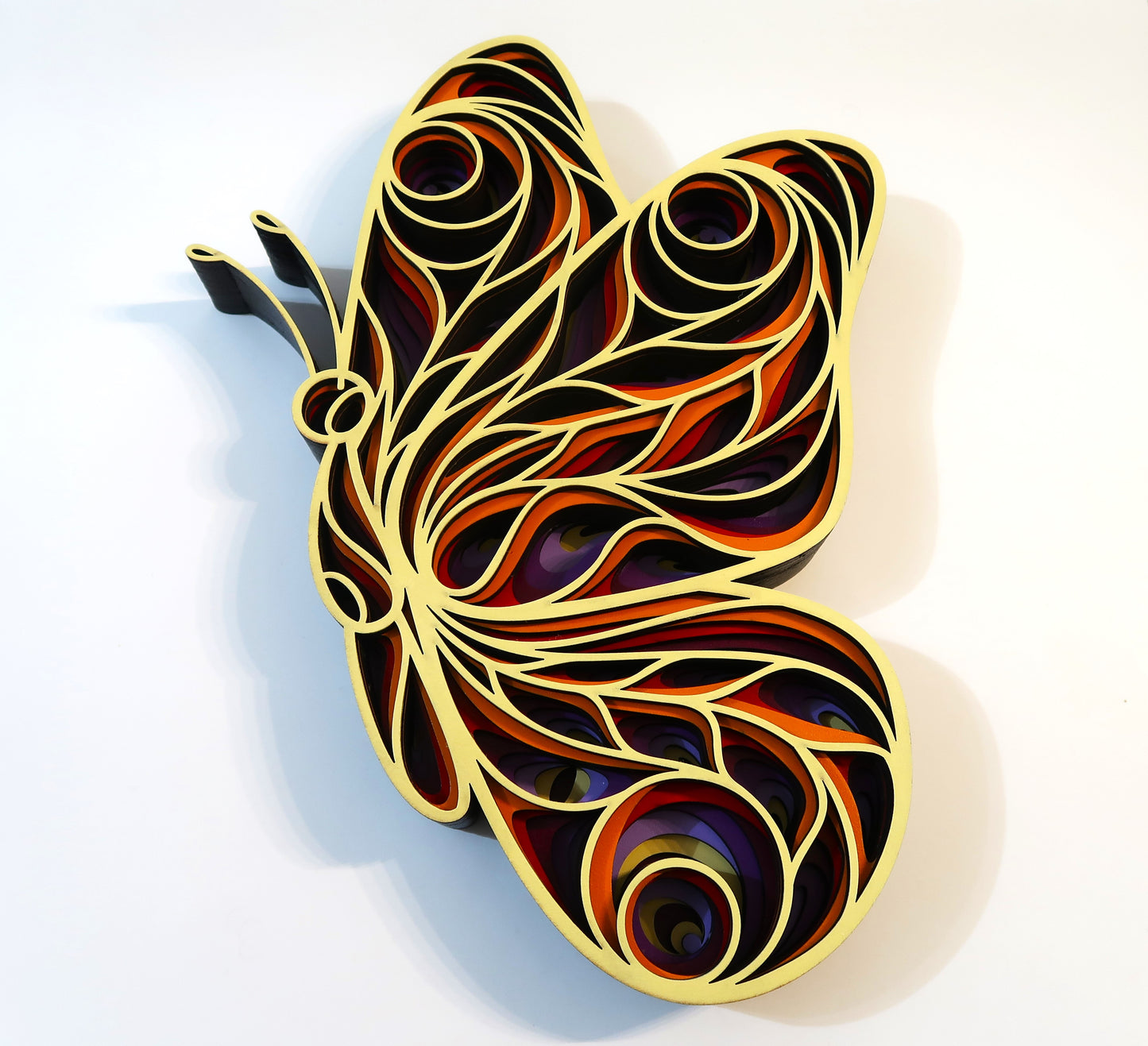 SUMMER BUTTERFLY 3-D LAYERED WALL ART #2