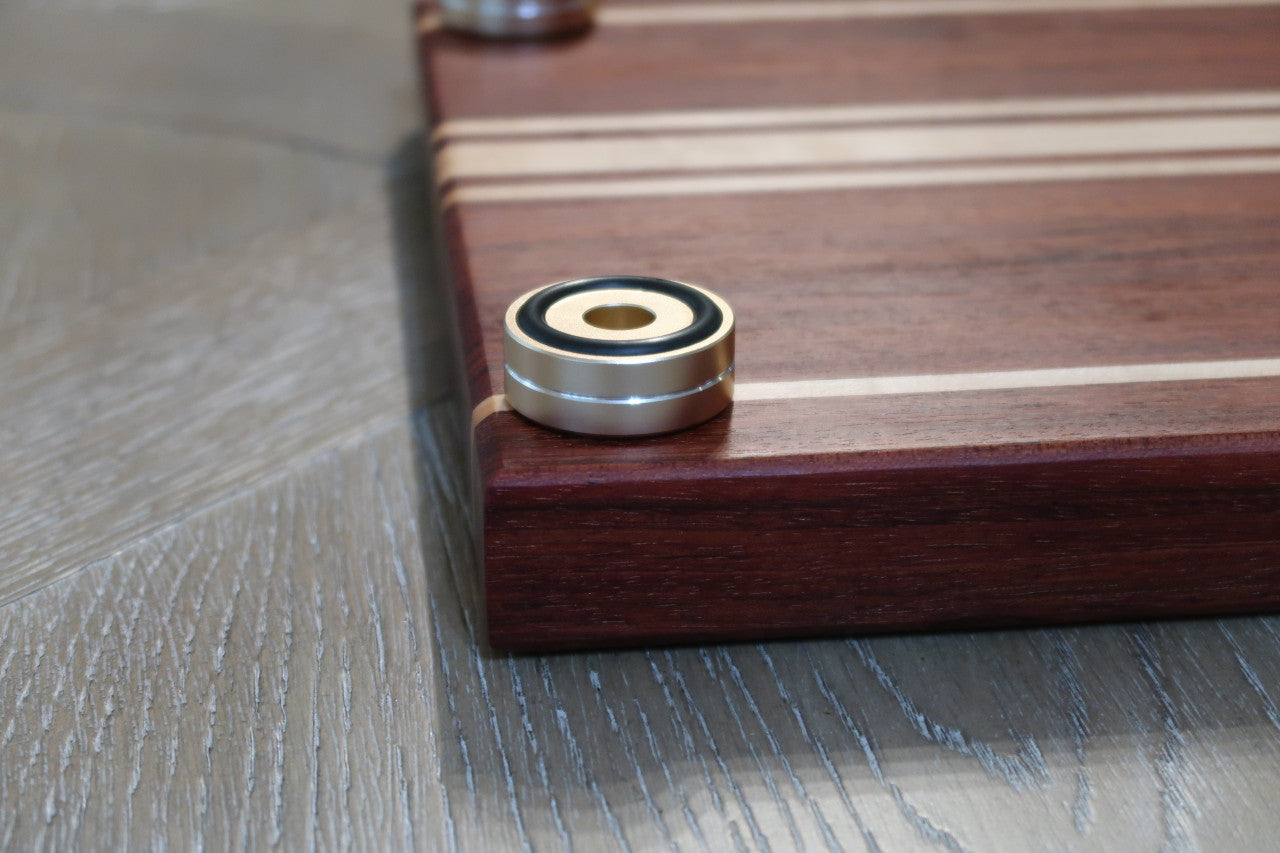 BRAZILIAN CHERRY & MAPLE CUSTOM CUTTING BOARD