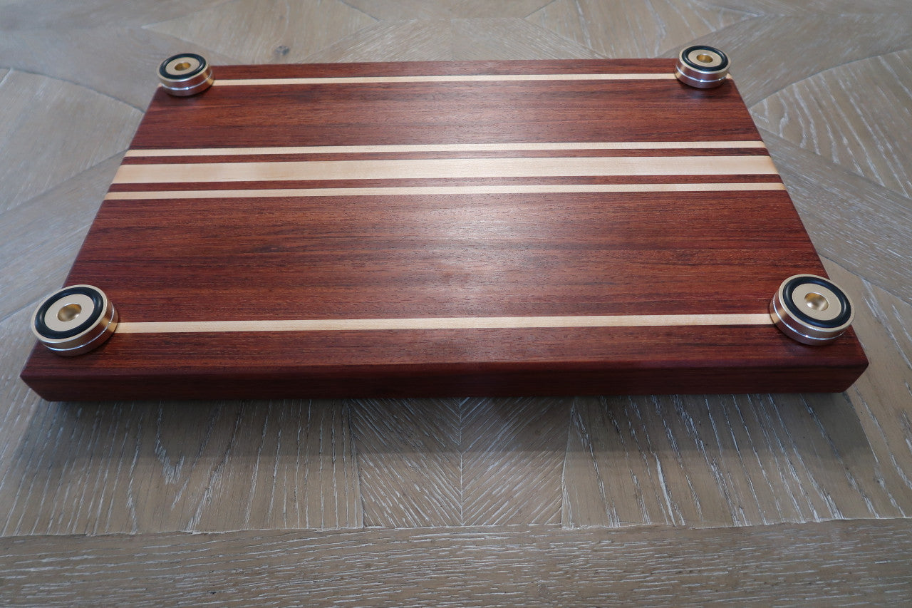 BRAZILIAN CHERRY & MAPLE CUSTOM CUTTING BOARD