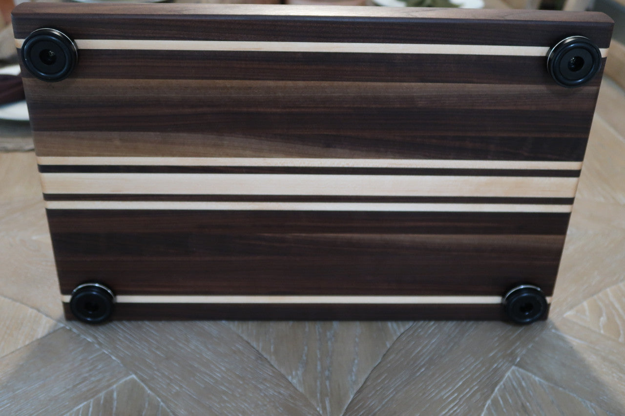 BLACK WALNUT & MAPLE CUSTOM CUTTING BOARD