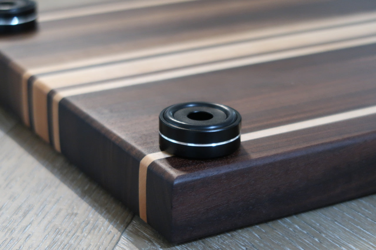 BLACK WALNUT & MAPLE CUSTOM CUTTING BOARD