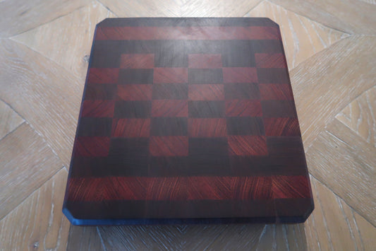 WALNUT & BRAZILIAN CHERRY END GRAIN BUTCHER BLOCK CUTTING BOARD