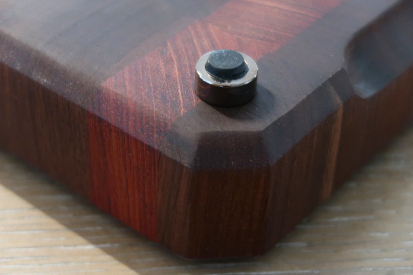 WALNUT & BRAZILIAN CHERRY END GRAIN BUTCHER BLOCK CUTTING BOARD