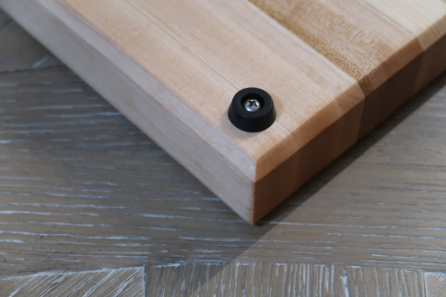 MAPLE WITH BRAZILIAN CHERRY & WALNUT "TEQUILA" BAR TOP CUTTING BOARD