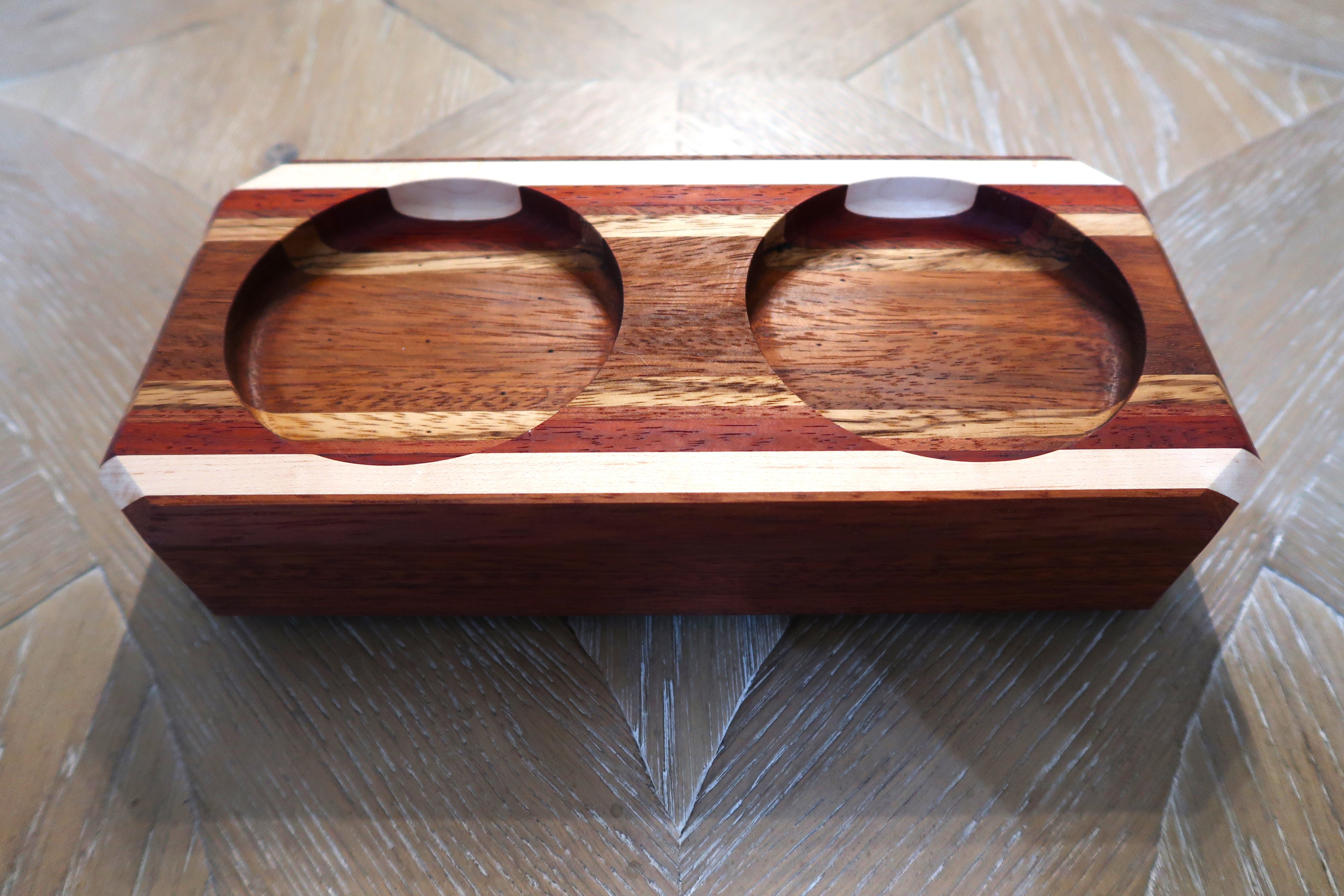 Newest Cherry and Paduak Candle holder (CDL1045)