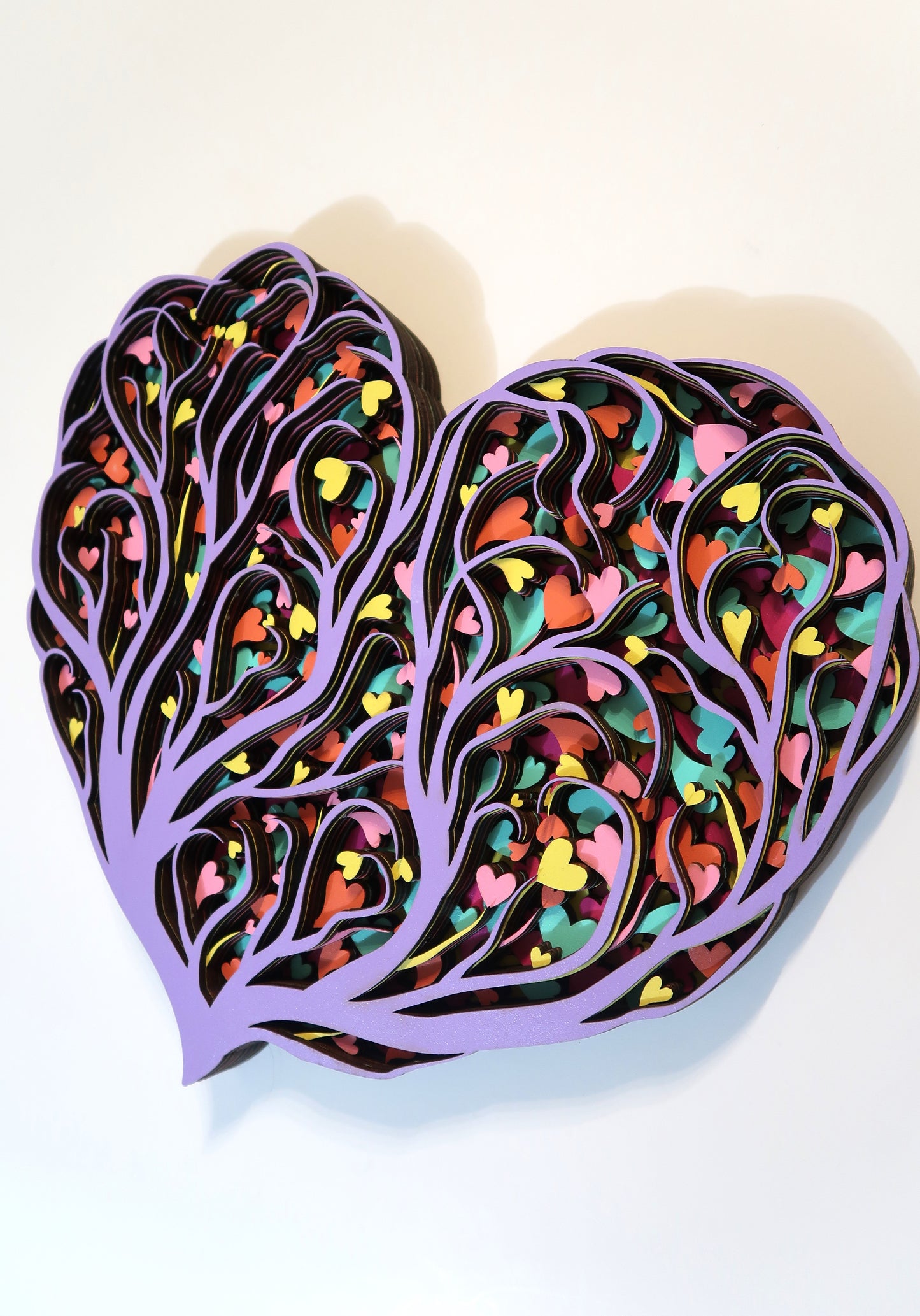 THE LOVE TREE 3-D LASER CUT MANDALA ZENTANGLE WALL ART (#2)