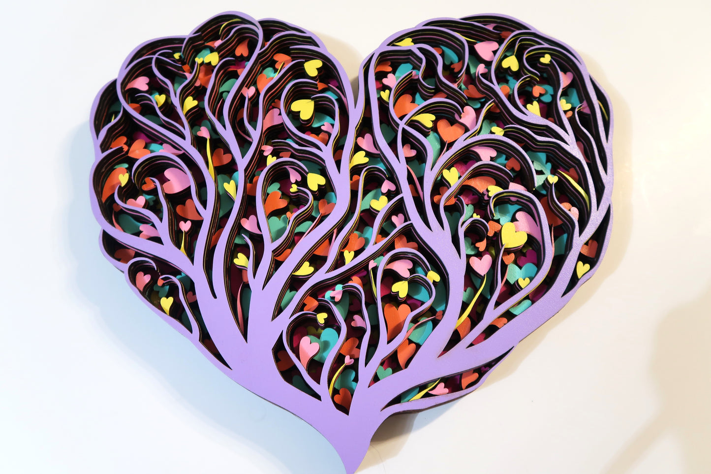 THE LOVE TREE 3-D LASER CUT MANDALA ZENTANGLE WALL ART (#2)