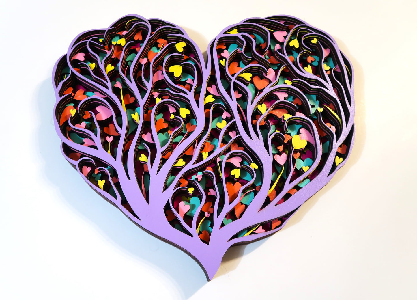 THE LOVE TREE 3-D LASER CUT MANDALA ZENTANGLE WALL ART (#2)