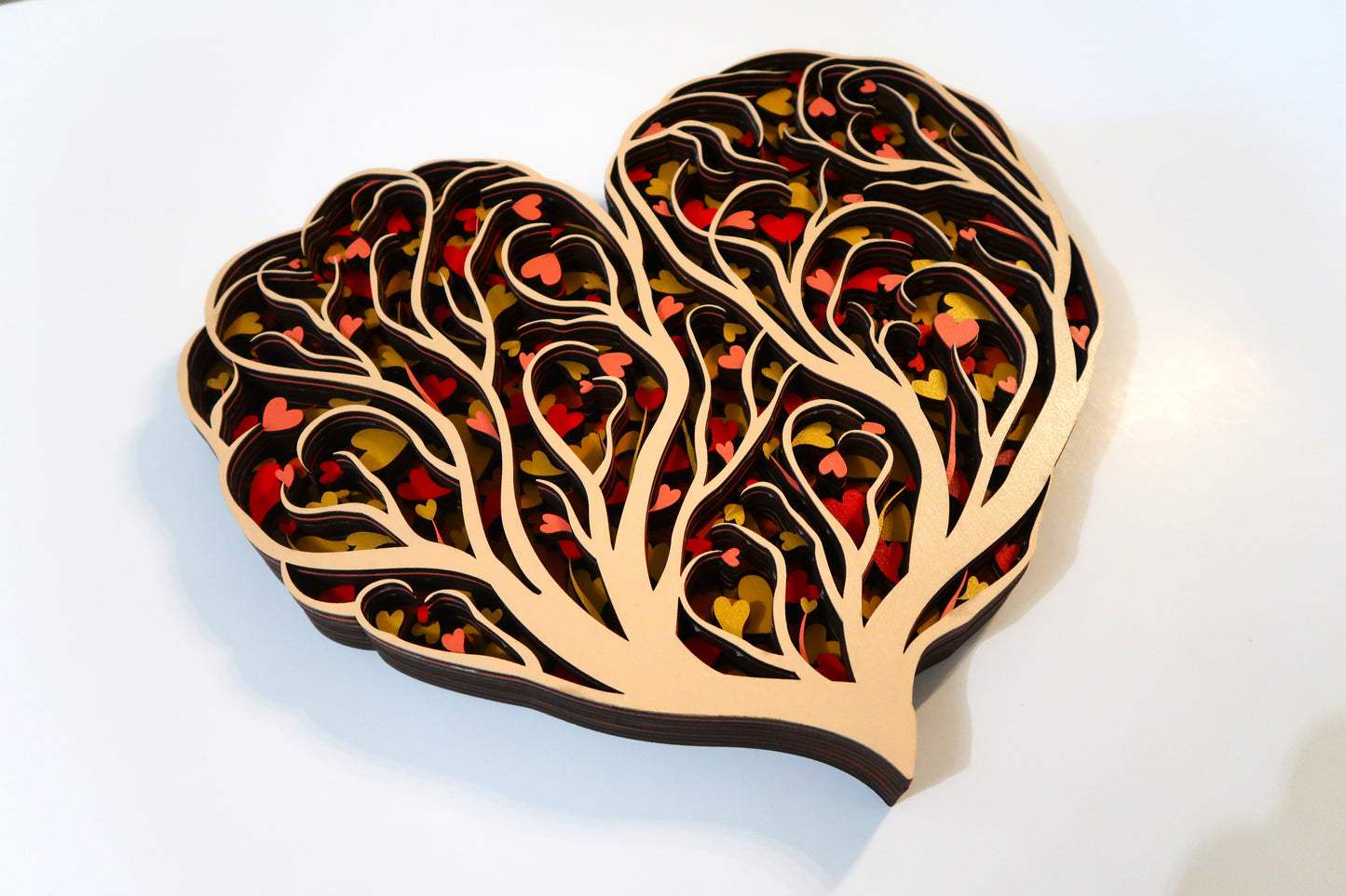 THE LOVE TREE 3-D LASER CUT MANDALA ZENTANGLE WALL ART #3