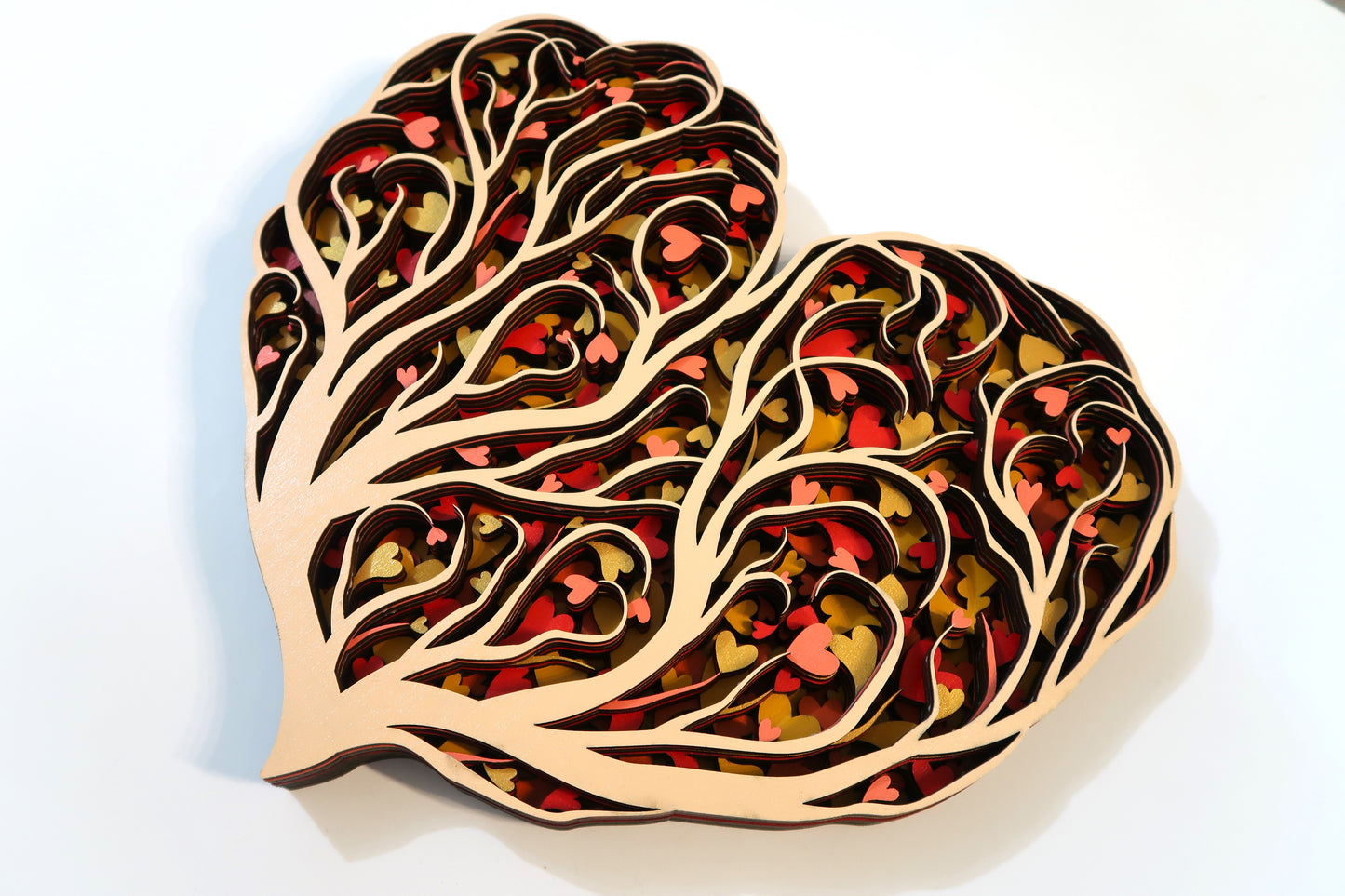 THE LOVE TREE 3-D LASER CUT MANDALA ZENTANGLE WALL ART #3