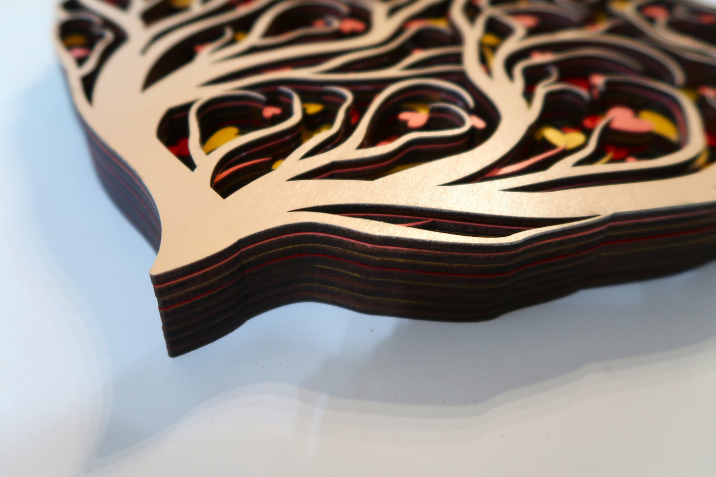 THE LOVE TREE 3-D LASER CUT MANDALA ZENTANGLE WALL ART #3
