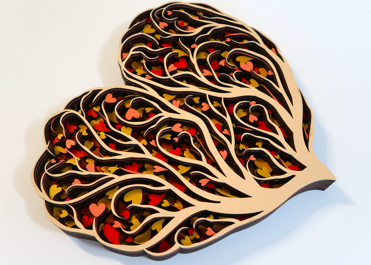 THE LOVE TREE 3-D LASER CUT MANDALA ZENTANGLE WALL ART #3