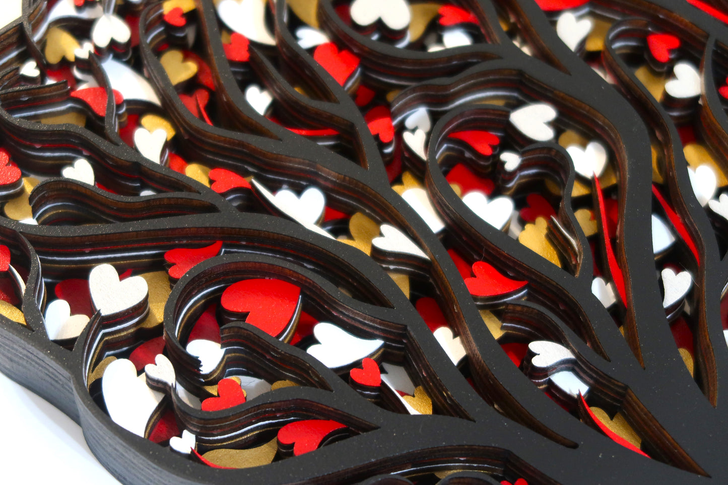 THE LOVE TREE 3-D LASER CUT MANDALA ZENTANGLE WALL ART #4