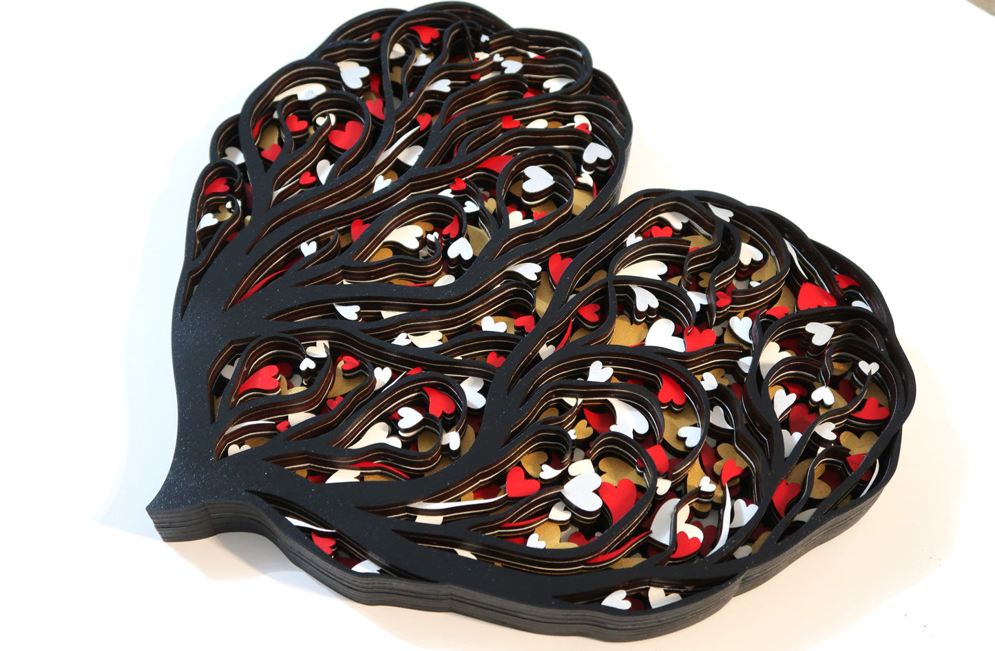 THE LOVE TREE 3-D LASER CUT MANDALA ZENTANGLE WALL ART #4