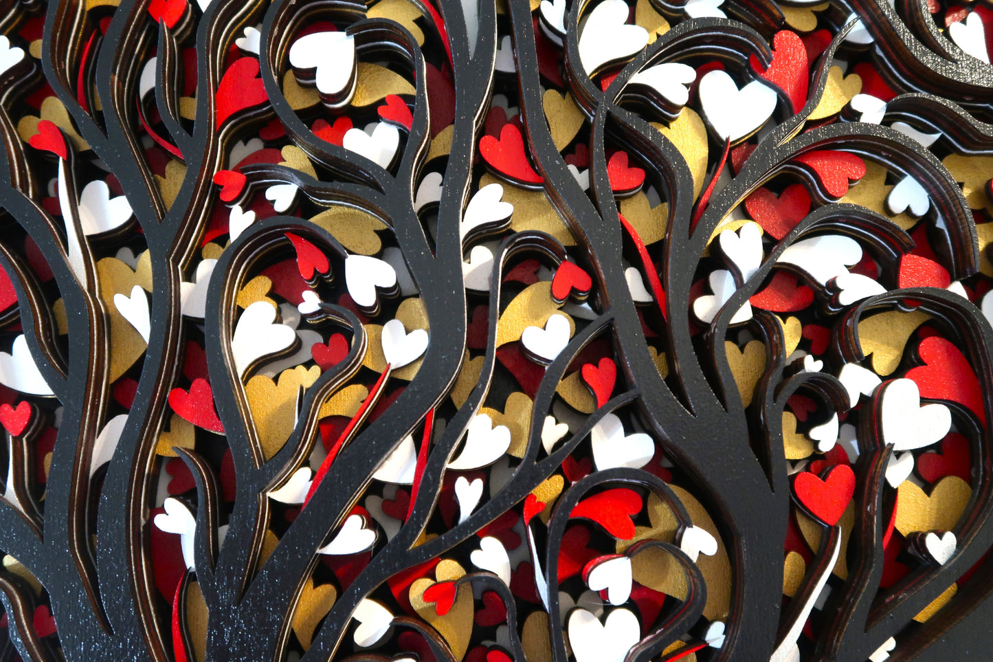 THE LOVE TREE 3-D LASER CUT MANDALA ZENTANGLE WALL ART #4
