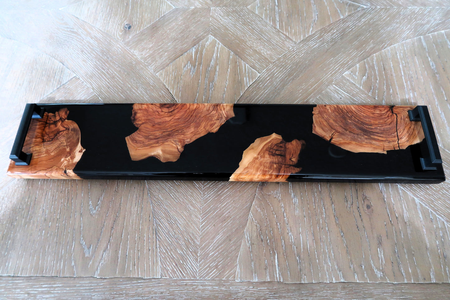 OLIVEWOOD & KOKUYO BLACK RESIN SUSHI/CHARCUTERIE/CHEESEBOARD