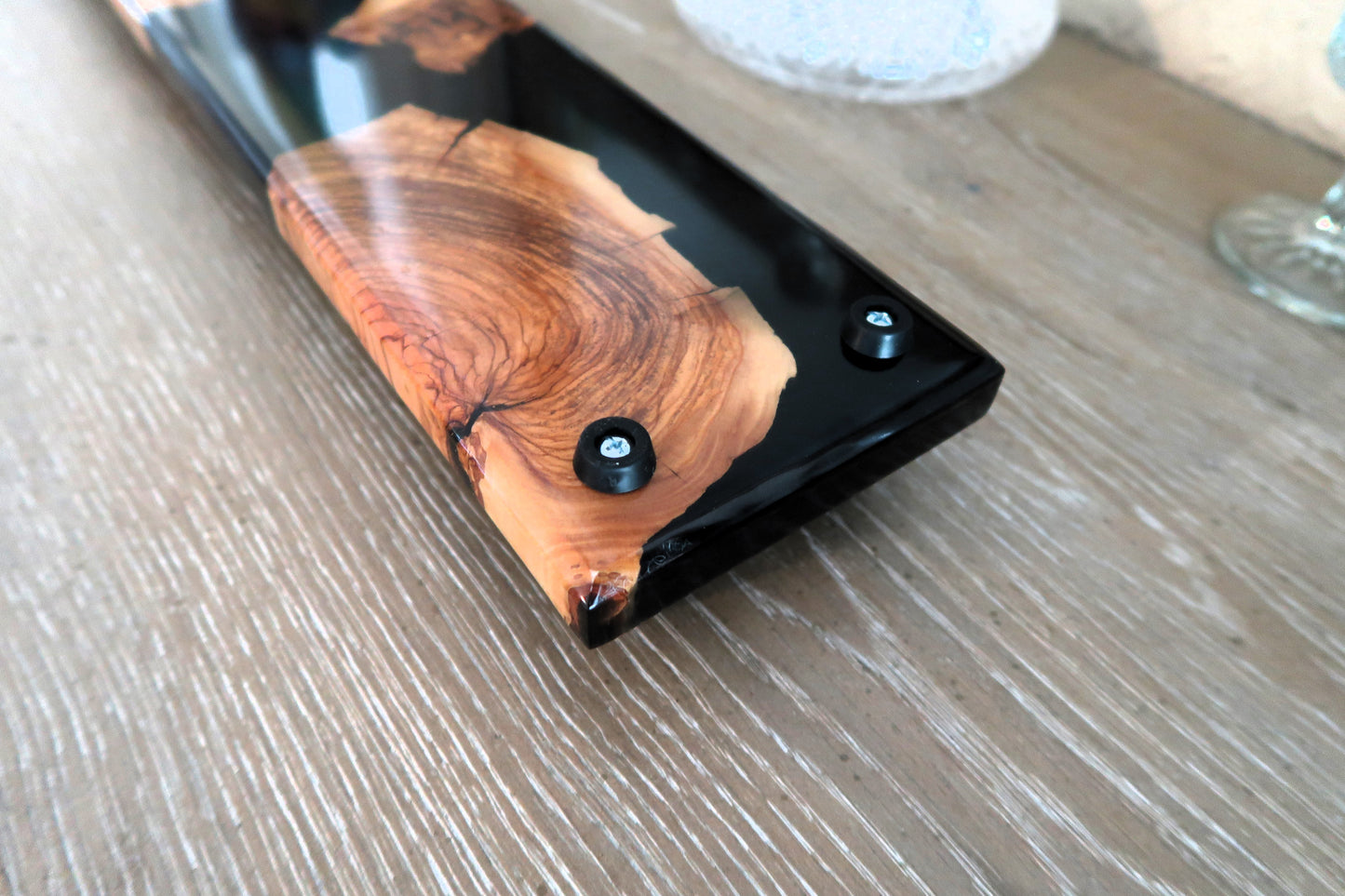 OLIVEWOOD & KOKUYO BLACK RESIN SUSHI/CHARCUTERIE/CHEESEBOARD