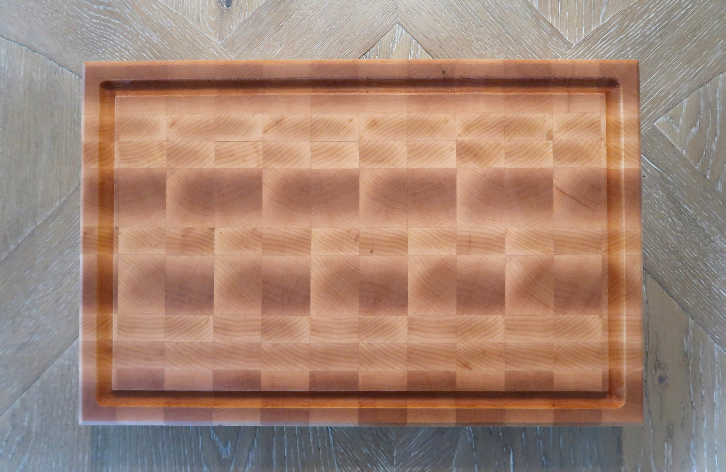 SOLID MAPLE END GRAIN BUTCHER BLOCK CUTTING BOARD