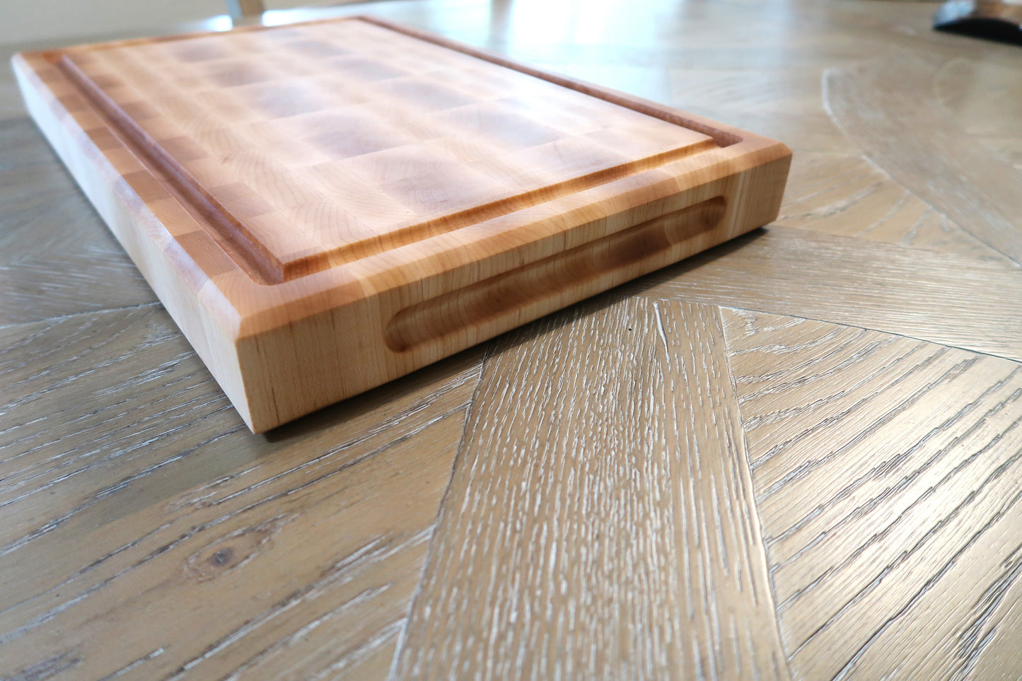 SOLID MAPLE END GRAIN BUTCHER BLOCK CUTTING BOARD