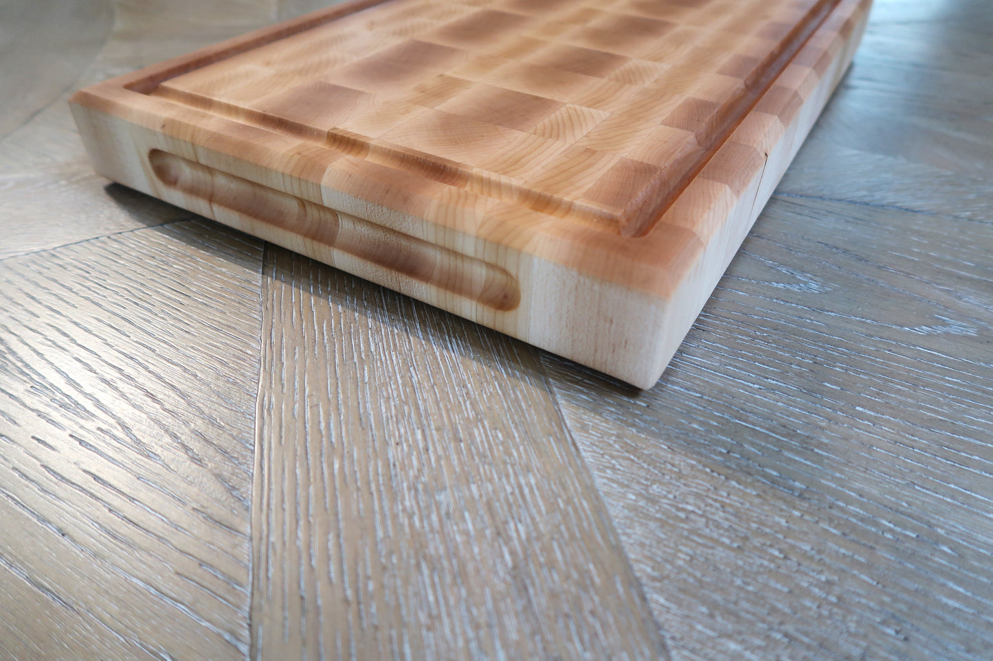 SOLID MAPLE END GRAIN BUTCHER BLOCK CUTTING BOARD