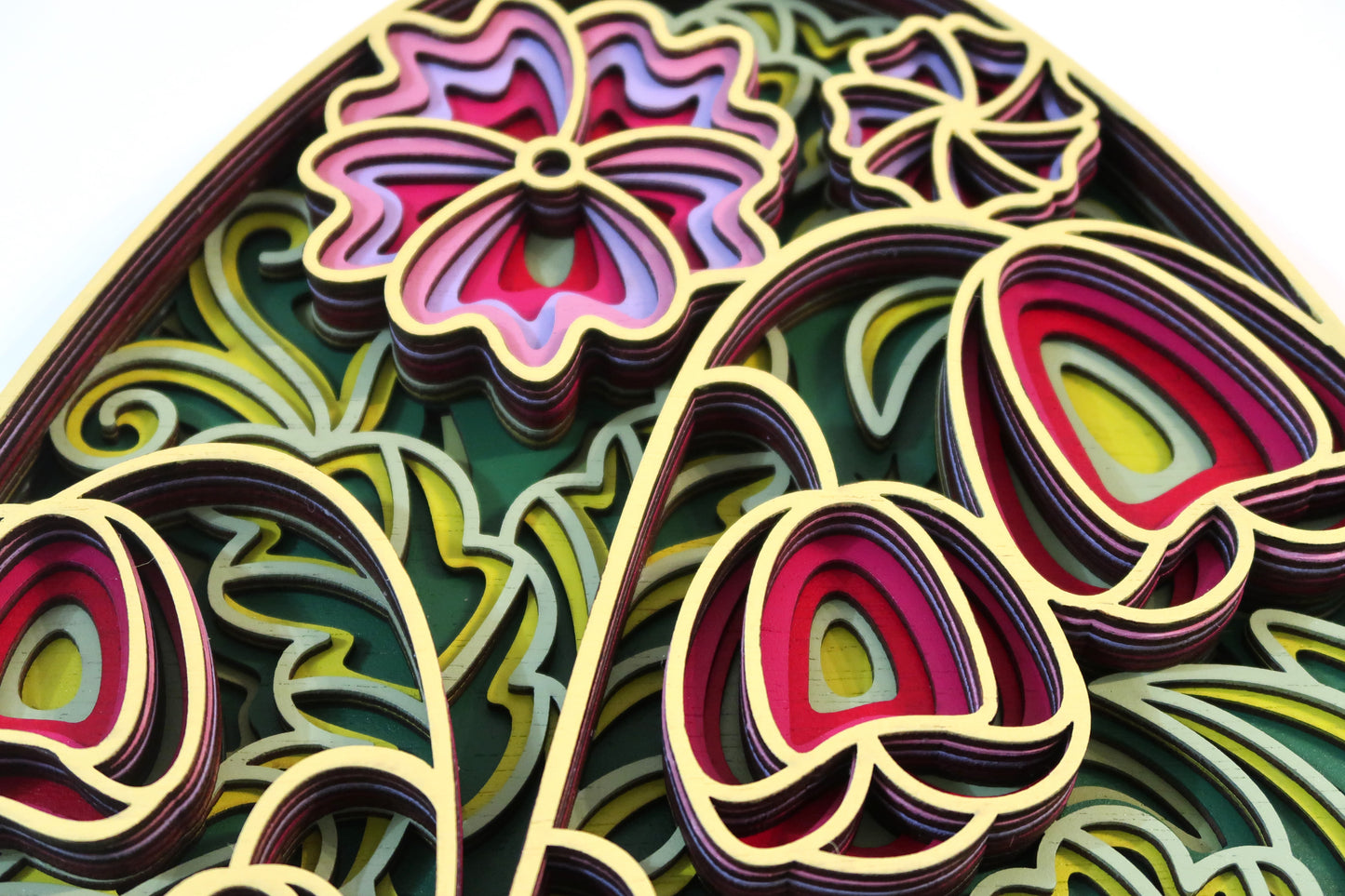 EASTER EGG 3-D MULTI LAYERED WALL ART MANDALA