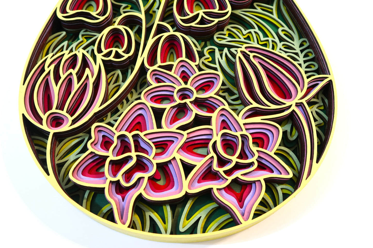 EASTER EGG 3-D MULTI LAYERED WALL ART MANDALA