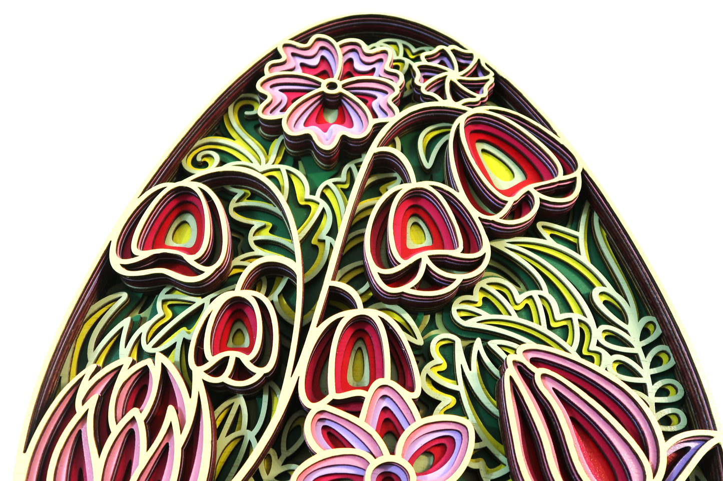 EASTER EGG 3-D MULTI LAYERED WALL ART MANDALA