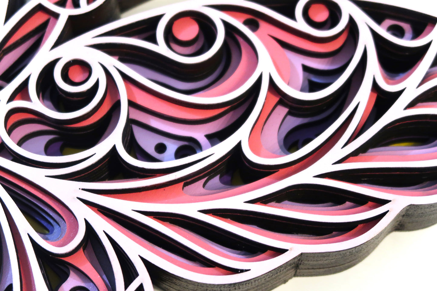 SPRING BUTTERFLY 3-D LAYERED WALL ART #3 (Large)
