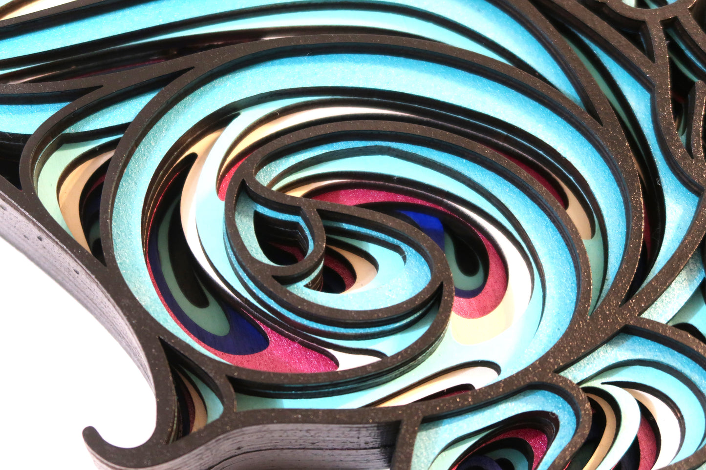 BERRY BUTTERFLY 3-D LAYERED WALL ART