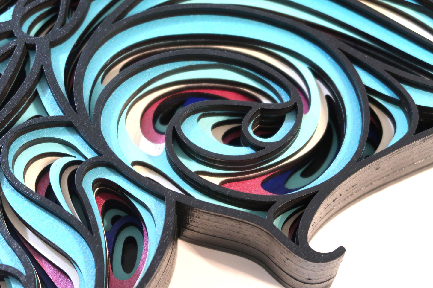 BERRY BUTTERFLY 3-D LAYERED WALL ART