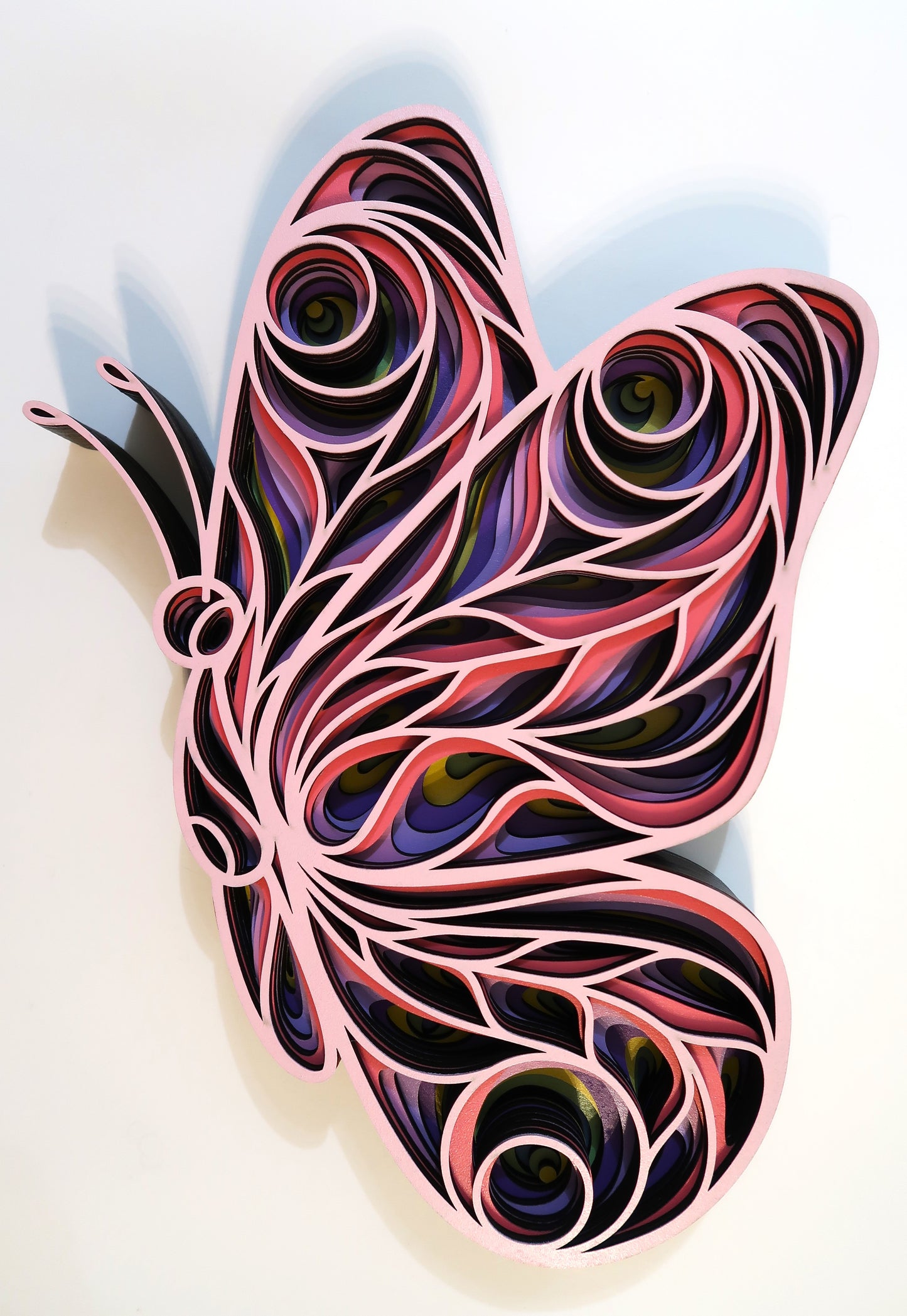 SUMMER BUTTERFLY 3-D LAYERED WALL ART