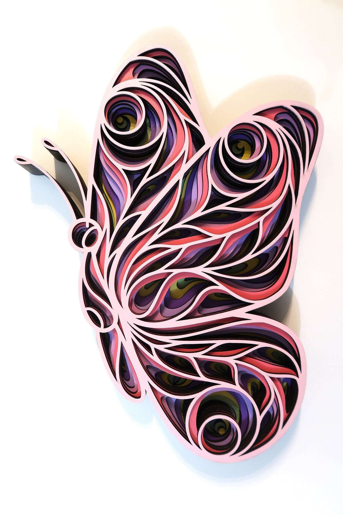 SUMMER BUTTERFLY 3-D LAYERED WALL ART