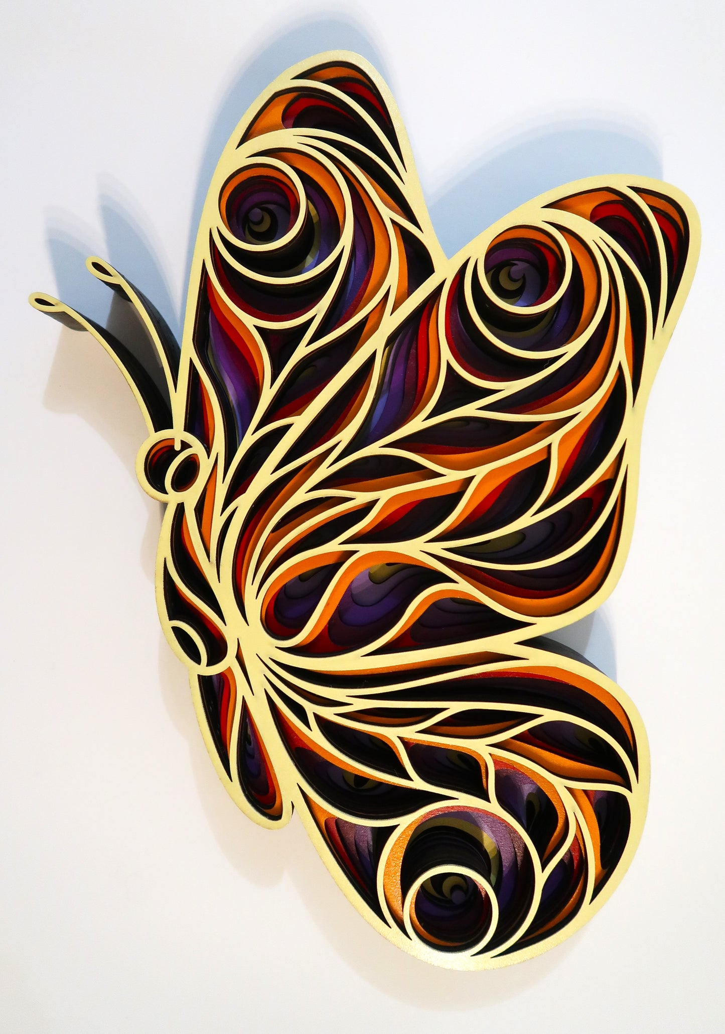 SUMMER BUTTERFLY 3-D LAYERED WALL ART #2