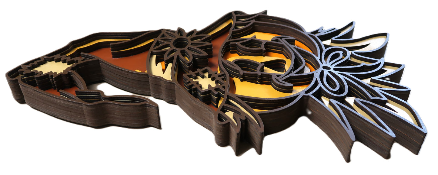 SCARECROW MULTILAYER 3-D WALL ART