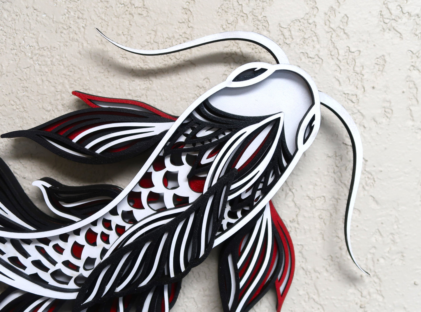 KOI FISH MULTILAYER 3-D WALL ART #2