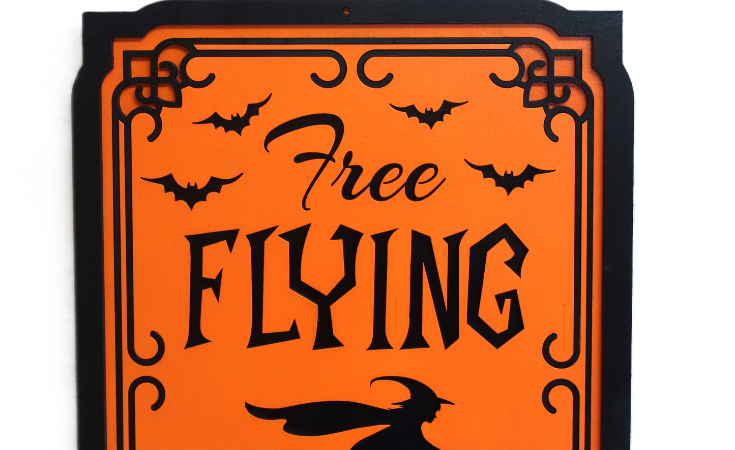 FLYING LESSONS HALLOWEEN WALL SIGN