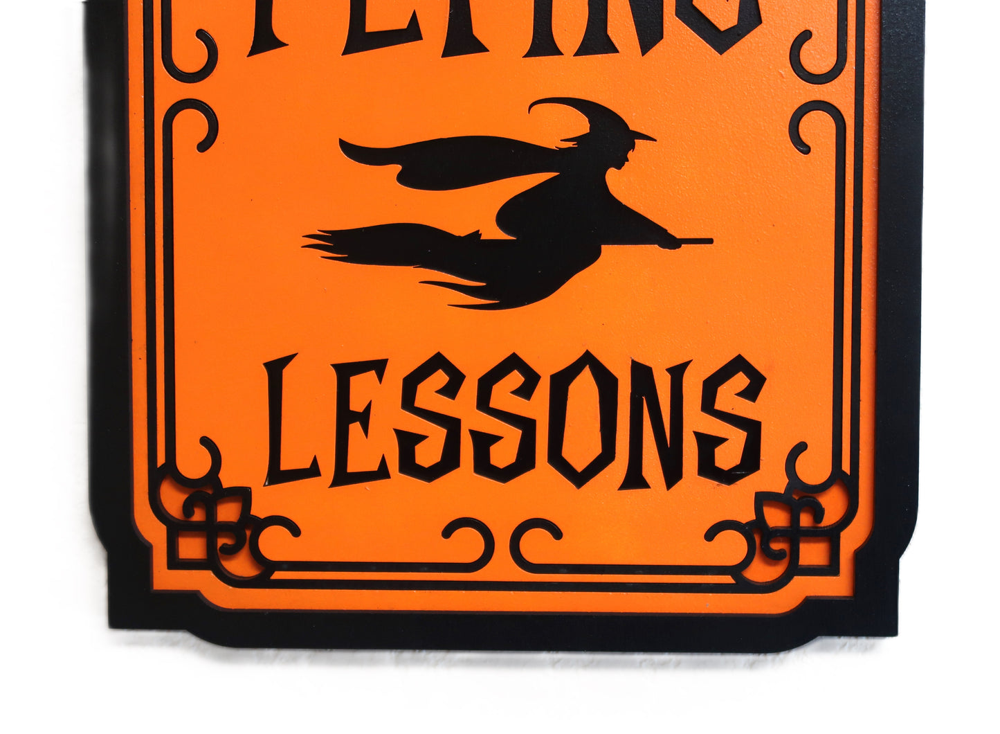 FLYING LESSONS HALLOWEEN WALL SIGN