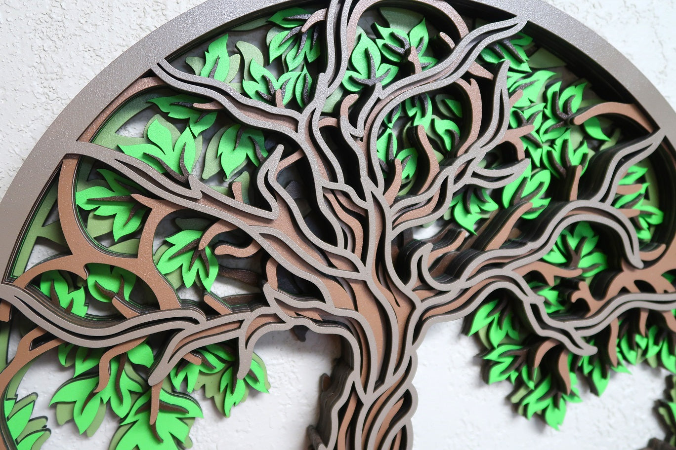TWISTED ROOT TREE OF LIFE 3-D MULTILAYER WALL ART