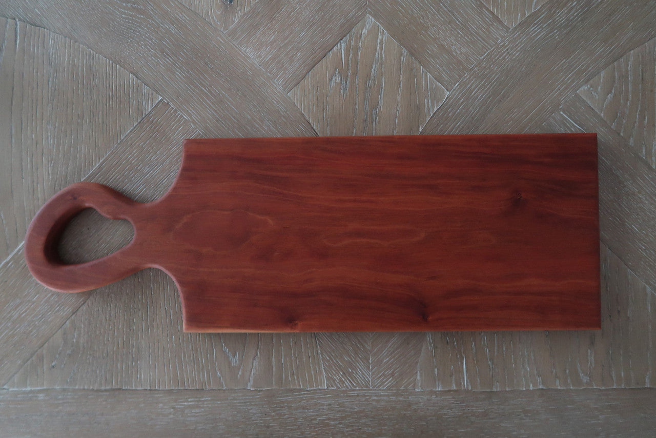 MAHOGANY CHARCUTERIE/CHEESE/CUTTING BOARD